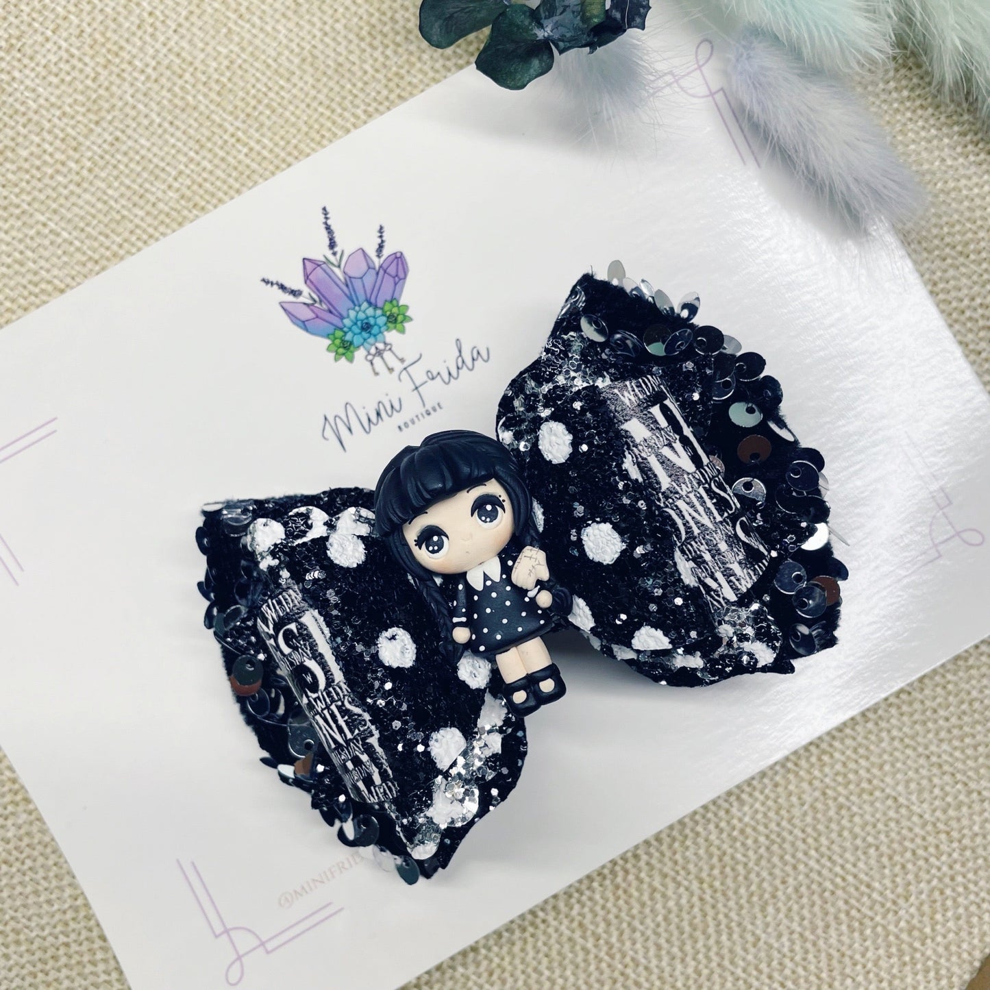 Wednesday Addams Sequin